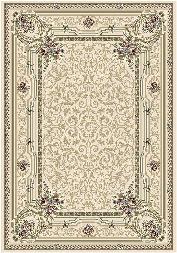 Dynamic Rugs ANCIENT GARDEN 57091-6464 Ivory Rug