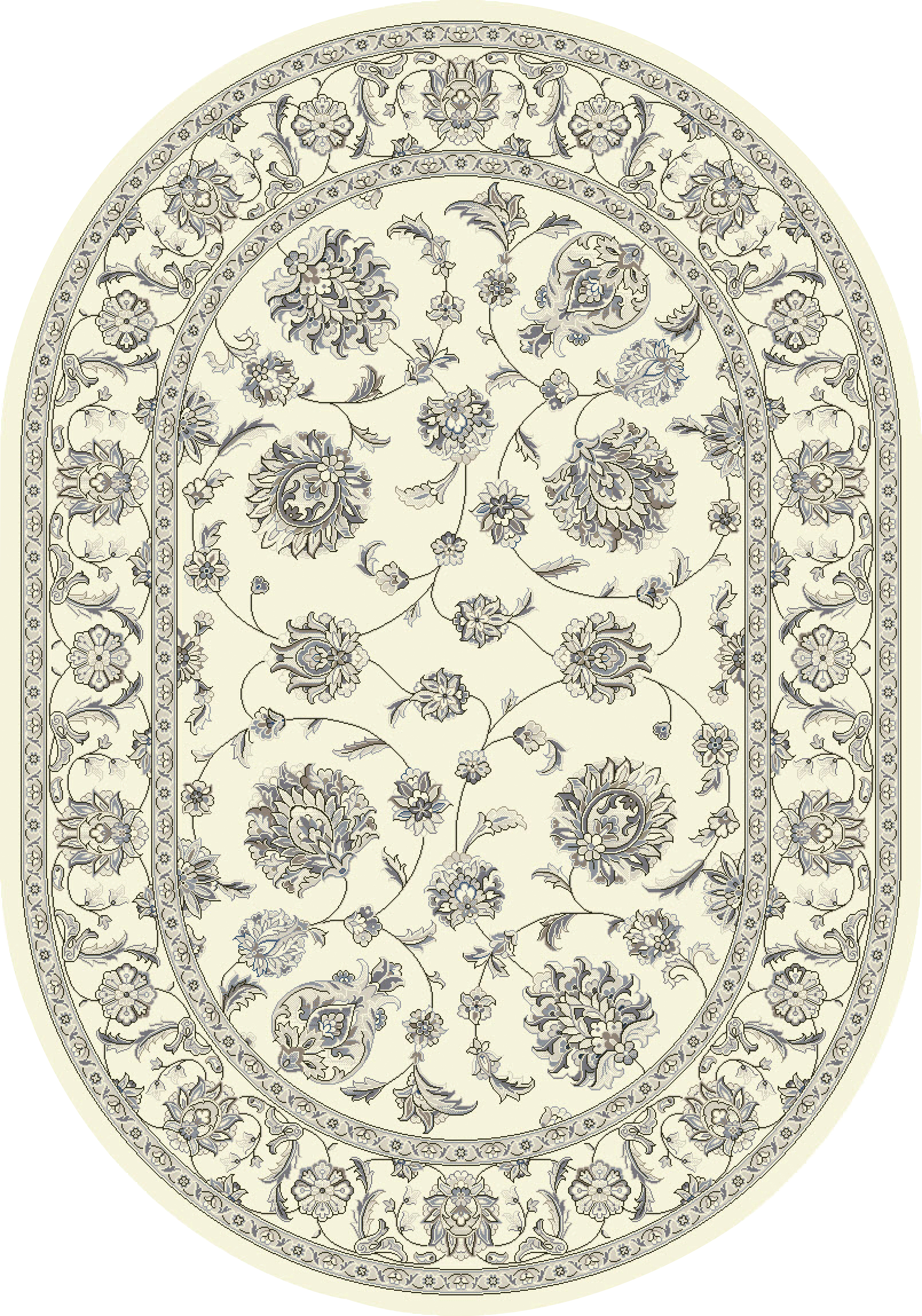 Dynamic Rugs ANCIENT GARDEN 57365-6666 Cream Rug