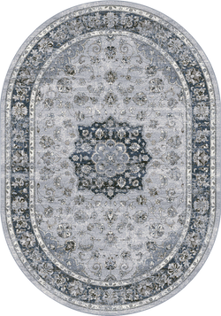Dynamic Rugs ANCIENT GARDEN 57559-9686 Silver Rug