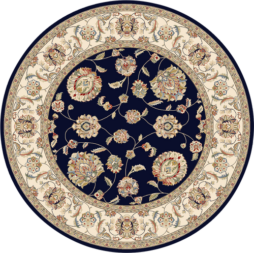 Dynamic Rugs Ancient Garden 57365-3464 Blue/Ivory Rug