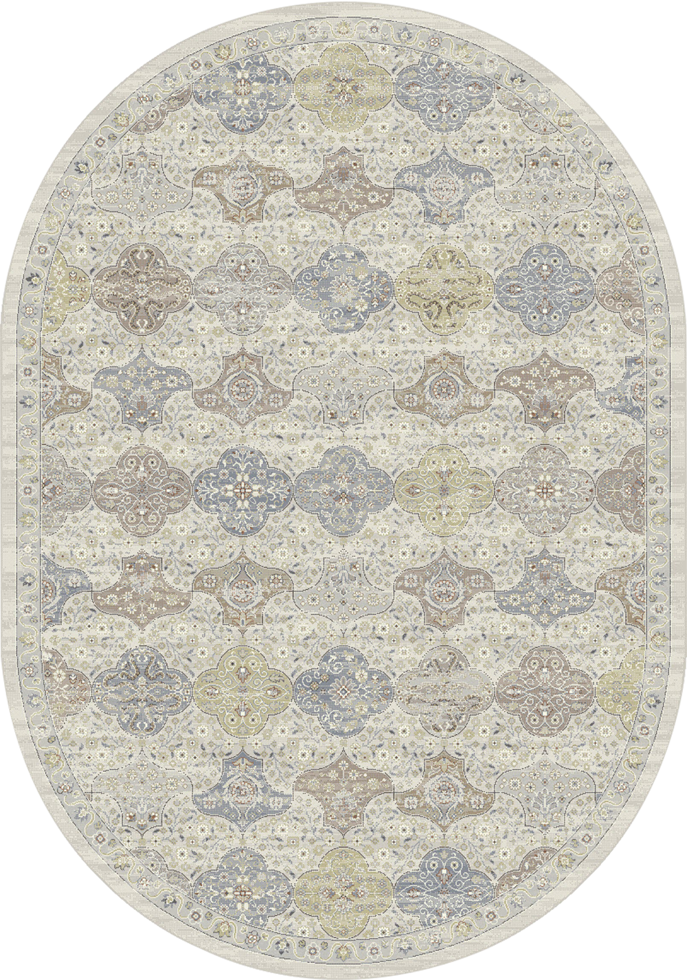 Dynamic Rugs ANCIENT GARDEN 57279-9295 Cream Rug