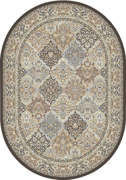 Dynamic Rugs ANCIENT GARDEN 57008-3235 Brown Rug