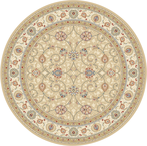 Dynamic Rugs Ancient Garden 57120-2464 Light Gold/Ivory Rug