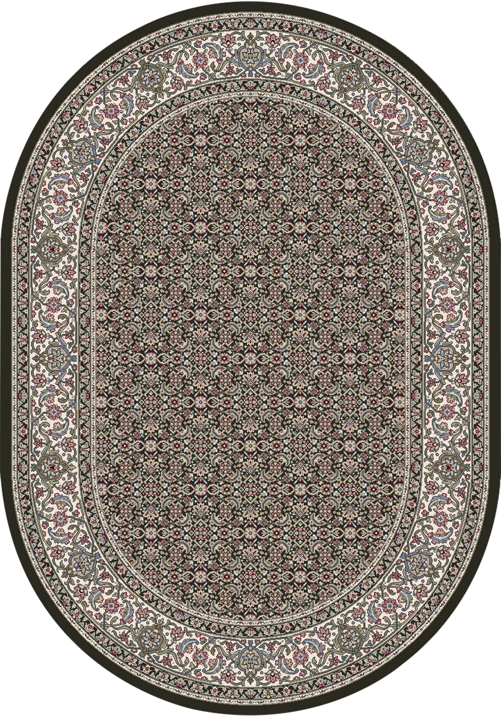 Dynamic Rugs Ancient Garden 57011-3263 Black/Ivory Rug