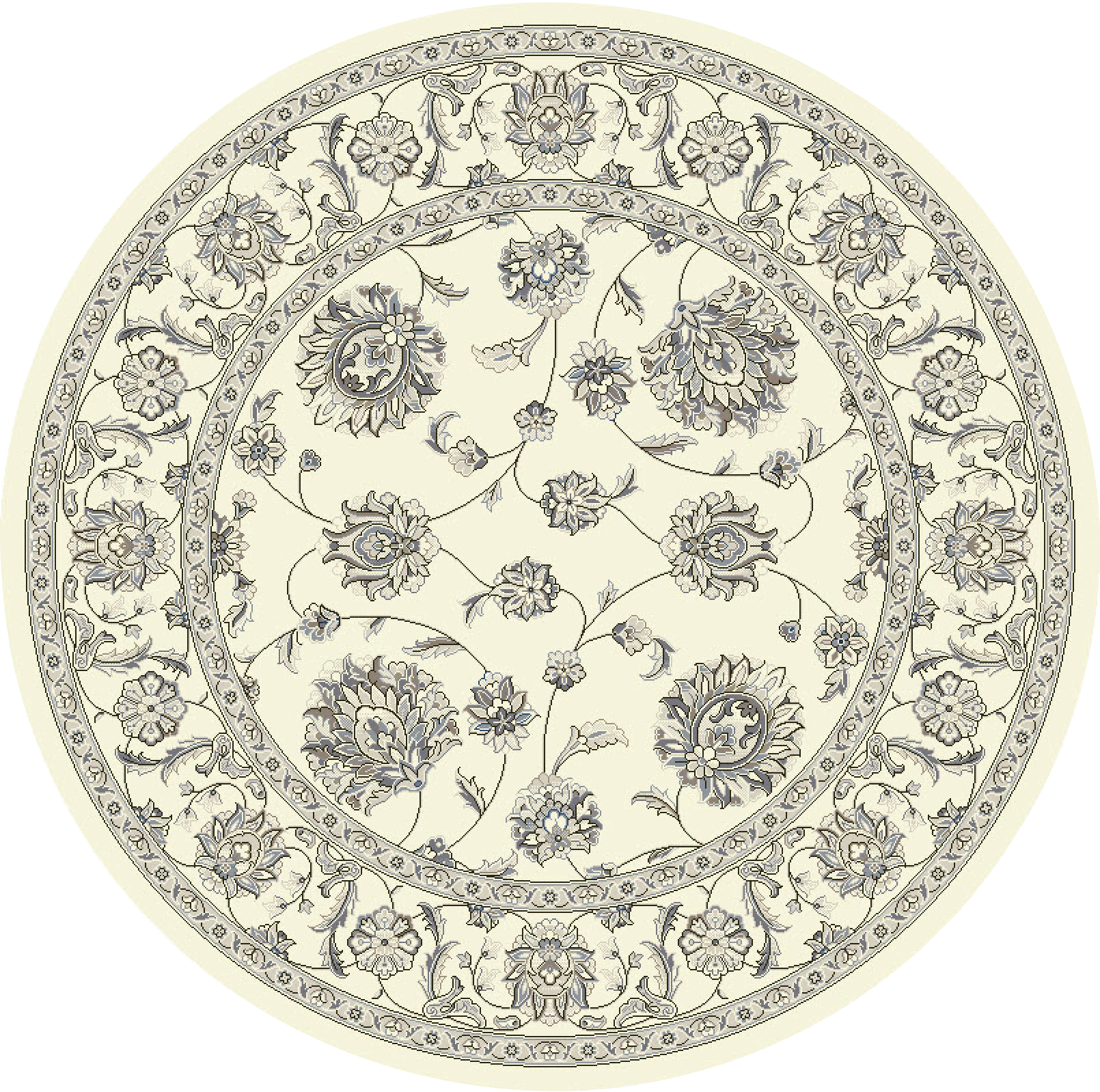 Dynamic Rugs ANCIENT GARDEN 57365-6666 Cream Rug