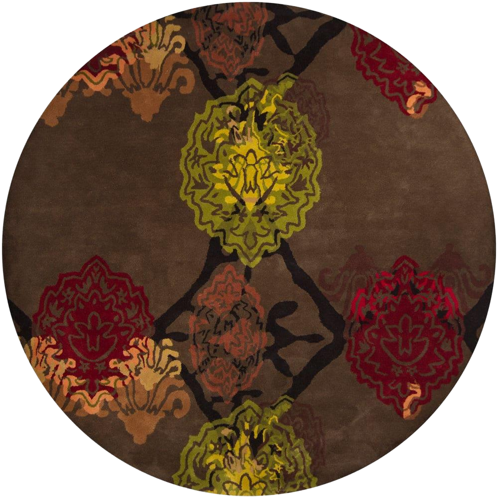 Chandra Dharma DHA-7503 Dark Brown Rug