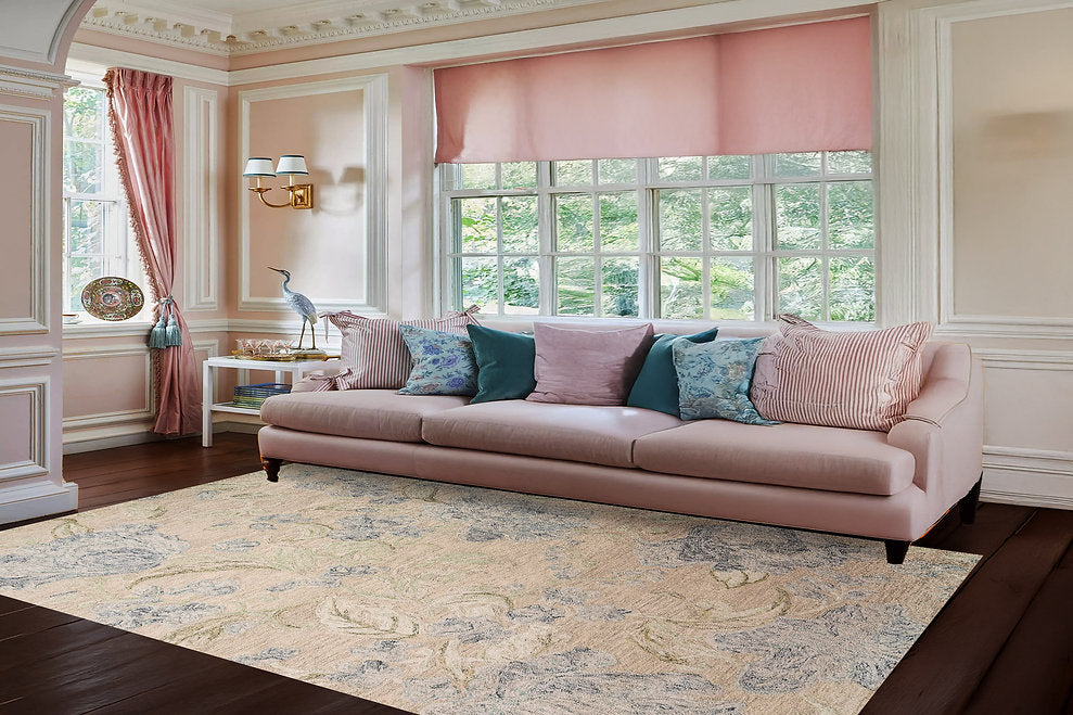 Dynamic Rugs Daisy 9096-845 Beige/Sage/Blue Rug