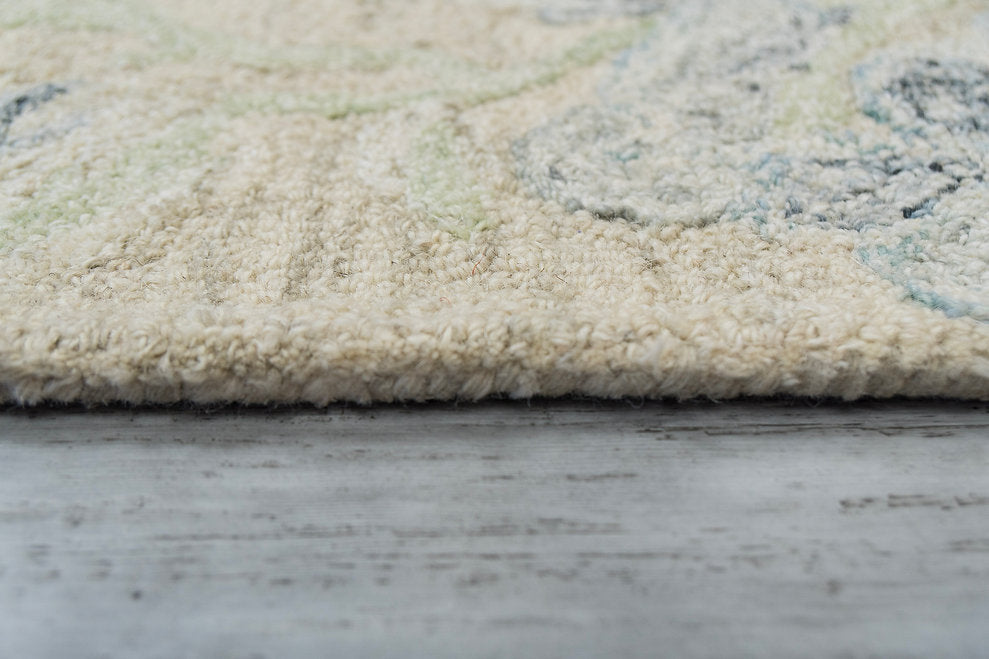 Dynamic Rugs Daisy 9096-845 Beige/Sage/Blue Rug