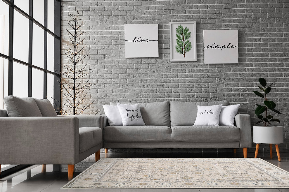 Dynamic Rugs Azure 12584-195 Ivory/Grey/Blue Rug