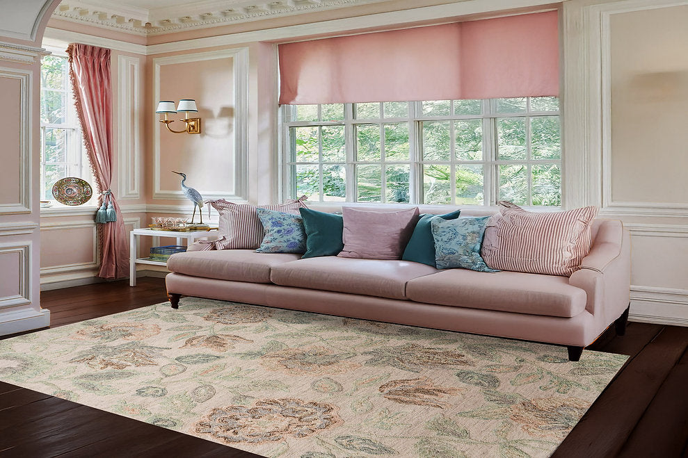 Dynamic Rugs Daisy 9095-846 Beige/Sage/Rust Rug