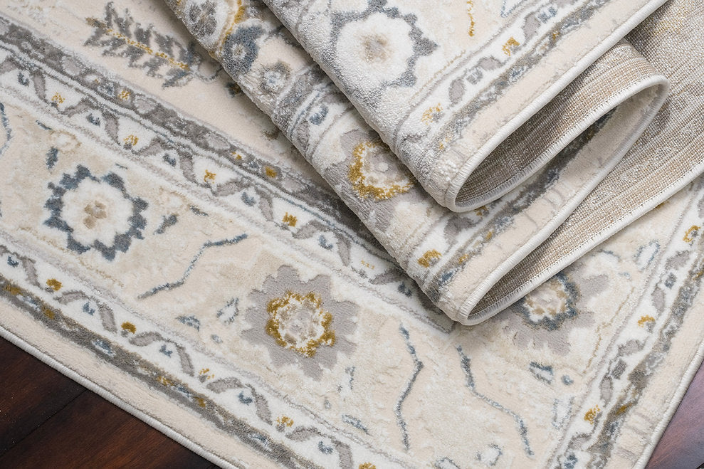 Dynamic Rugs Azure 12584-195 Ivory/Grey/Blue Rug