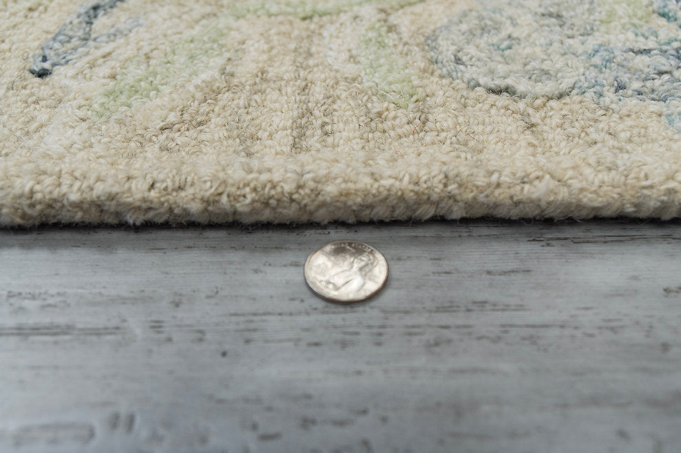 Dynamic Rugs Daisy 9096-845 Beige/Sage/Blue Rug