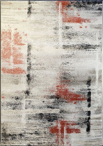 Dynamic Rugs Infinity 32114-6314 Ivory/Rust Rug