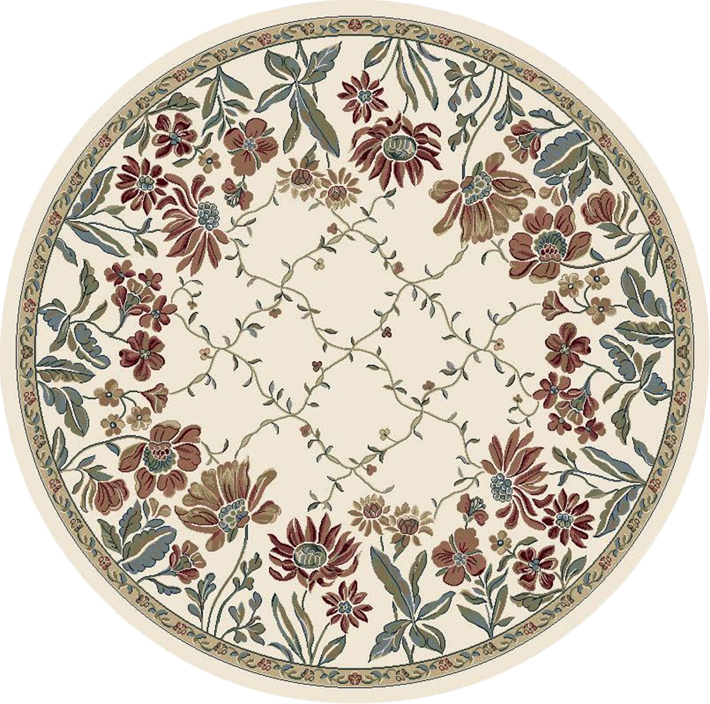 Dynamic Rugs ANCIENT GARDEN 57084-6464 Ivory Rug