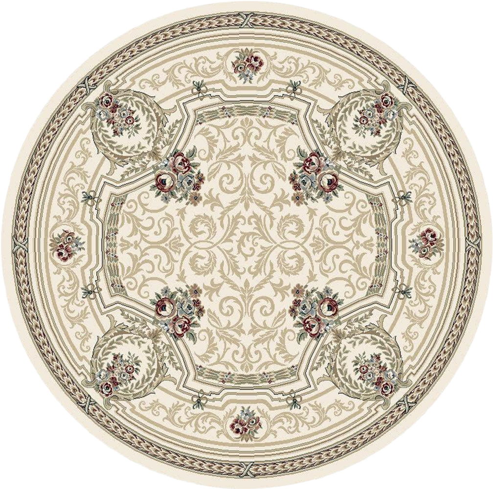 Dynamic Rugs ANCIENT GARDEN 57091-6464 Ivory Rug