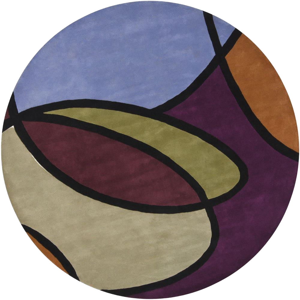 Chandra Bense Garza BEN-3002 Purple Rug