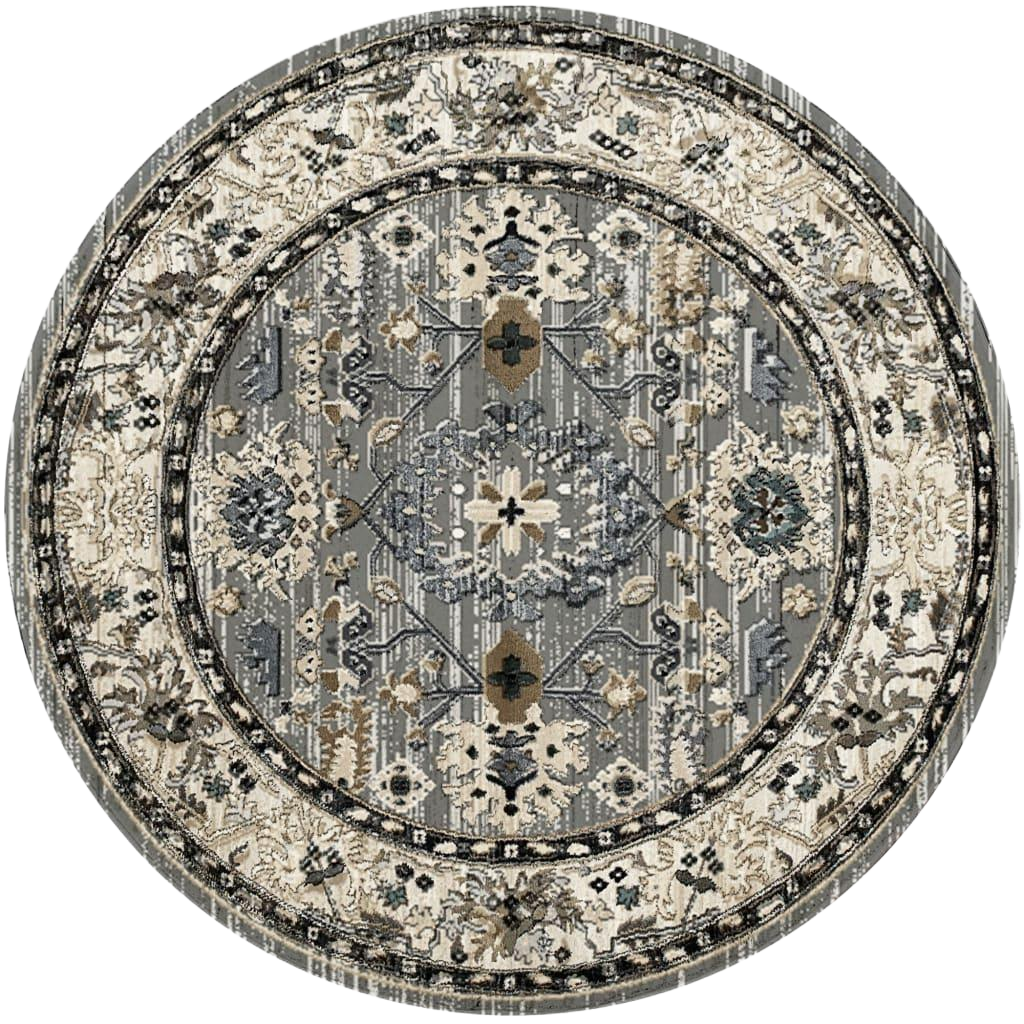 Dynamic Rugs YAZD 8531-910 Grey/Ivory Rug