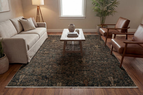 Dynamic Rugs Atlanta 11760-919 Black/Ivory/Multi Rug