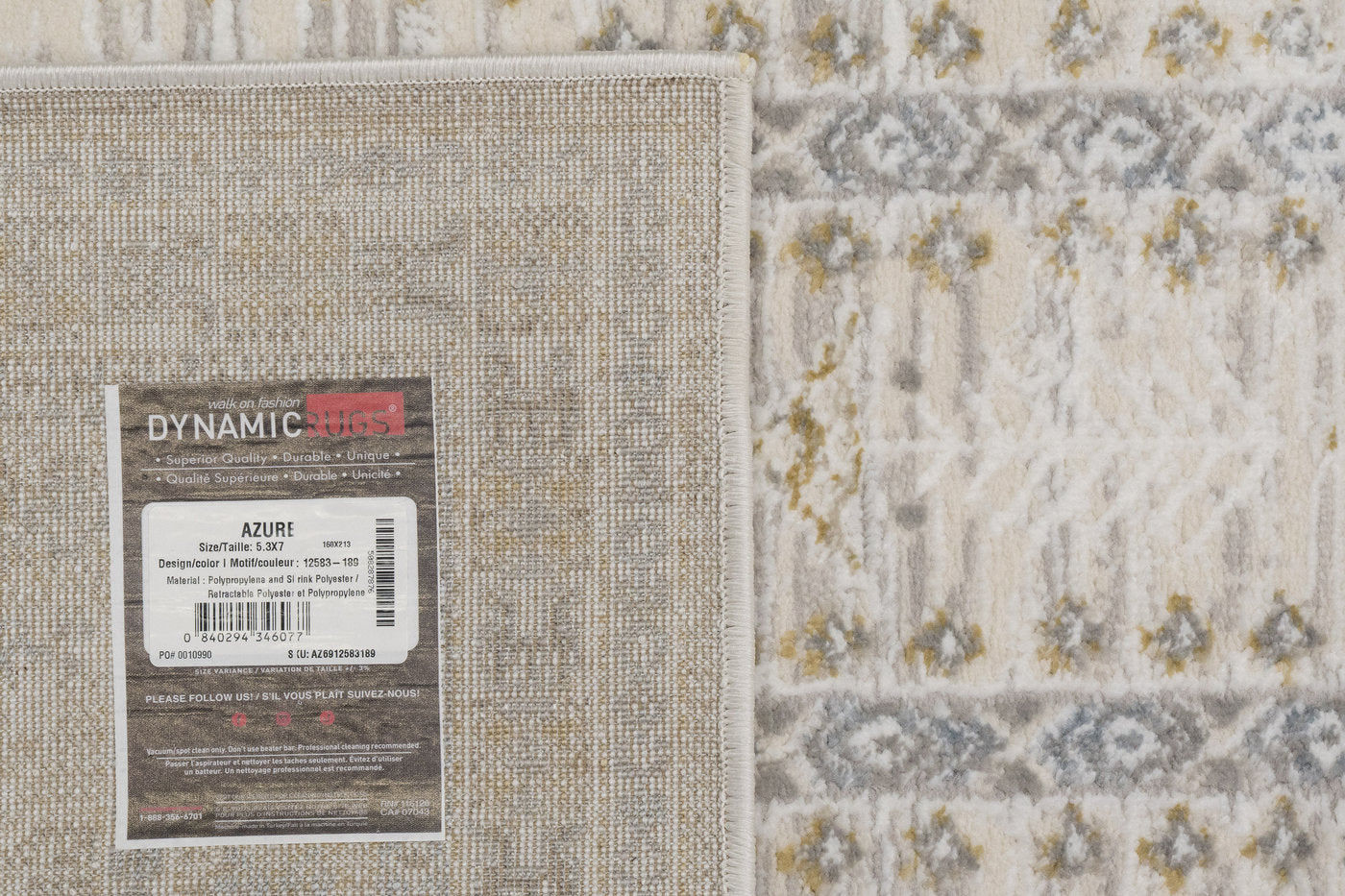 Dynamic Rugs Azure 12583-189 Ivory/Beige/Grey Rug