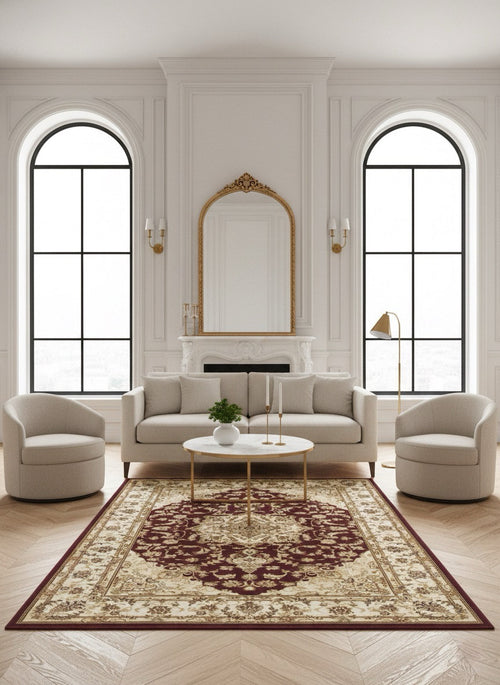American cover design / Persian weavers Elegance 204 Burgundy Rug