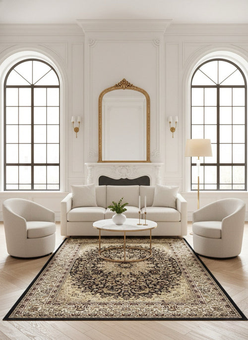 American cover design / Persian weavers Elegance 204 Black Rug