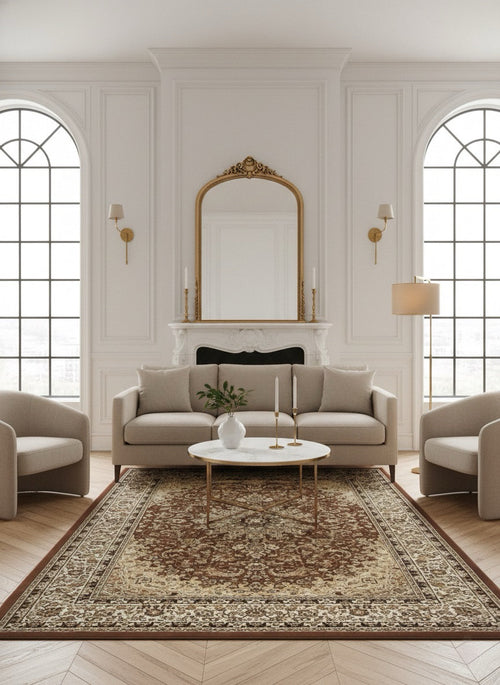 American cover design / Persian weavers Elegance 205 Brown Rug