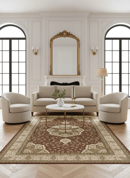 American cover design / Persian weavers Elegance 206 Brown Rug