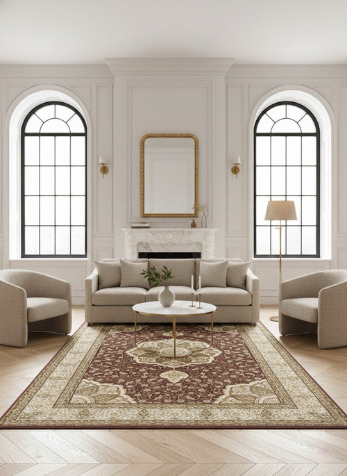 American cover design / Persian weavers Elegance 206 Burgundy Rug
