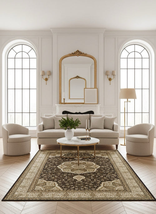 American cover design / Persian weavers Elegance 206 Chocolate Rug