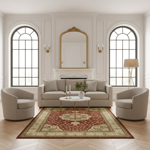 American cover design / Persian weavers Elegance 206 Red Rug