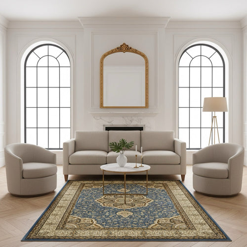 American cover design / Persian weavers Elegance 206 Sky Blue Rug