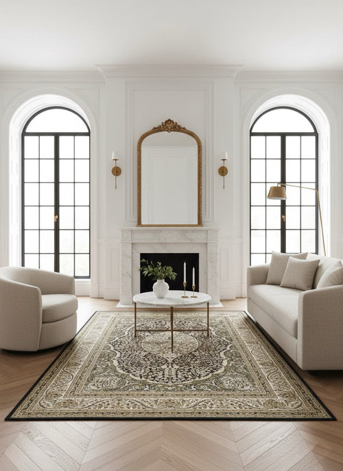 American cover design / Persian weavers Elegance 207 Black Rug