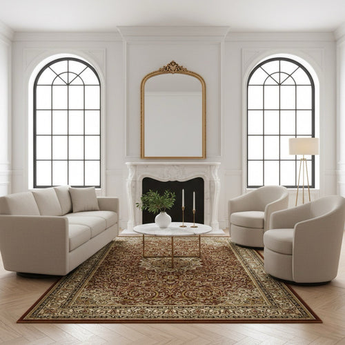 American cover design / Persian weavers Elegance 208 Brown Rug