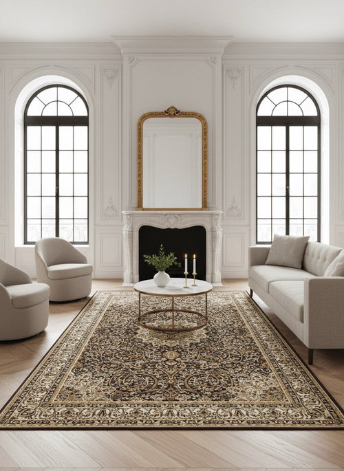 American cover design / Persian weavers Elegance 208 Chocolate Rug