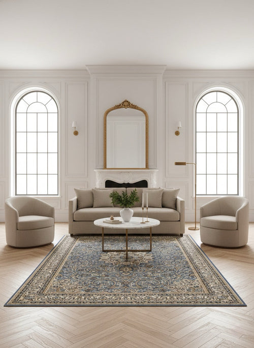 American cover design / Persian weavers Elegance 208 Sky Blue Rug