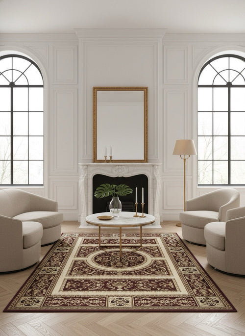 American cover design / Persian weavers Elegance 215 Burgundy Rug