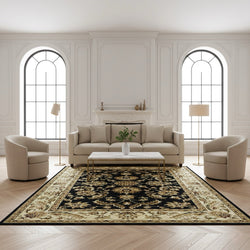 American cover design / Persian weavers Elegance 220 Black Rug