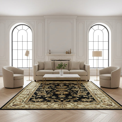 American cover design / Persian weavers Elegance 220 Black Rug