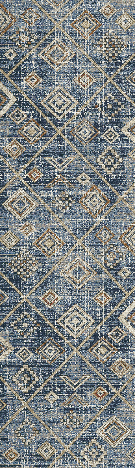 Dynamic Rugs Carlisle 62014-035 Blue/Ivory Rug