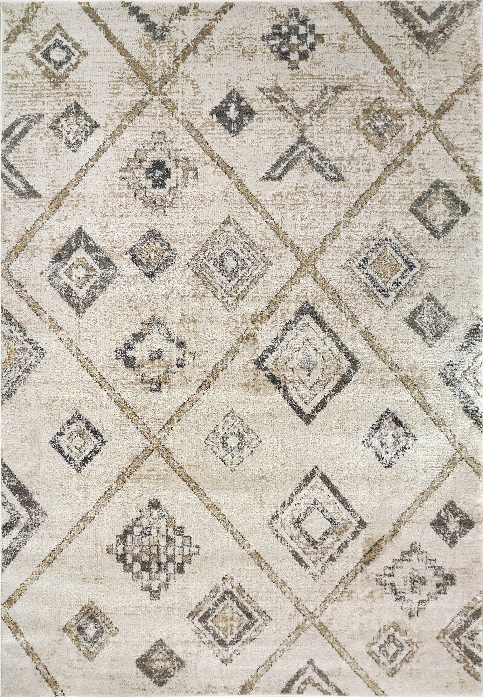 Dynamic Rugs Carlisle 62014-060 Ivory/Grey Rug