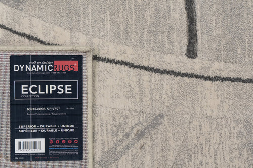 Dynamic Rugs Eclipse 63972-6696 Cream/Grey/Dark Grey Rug