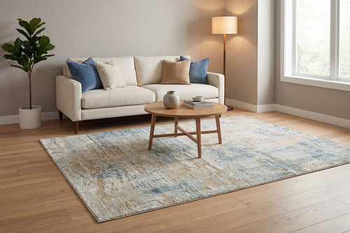 Dynamic Rugs Eden 10941-185 Cream/Beige/Blue Rug