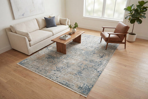 Dynamic Rugs Eden 10944-185 Cream/Beige/Navy Rug