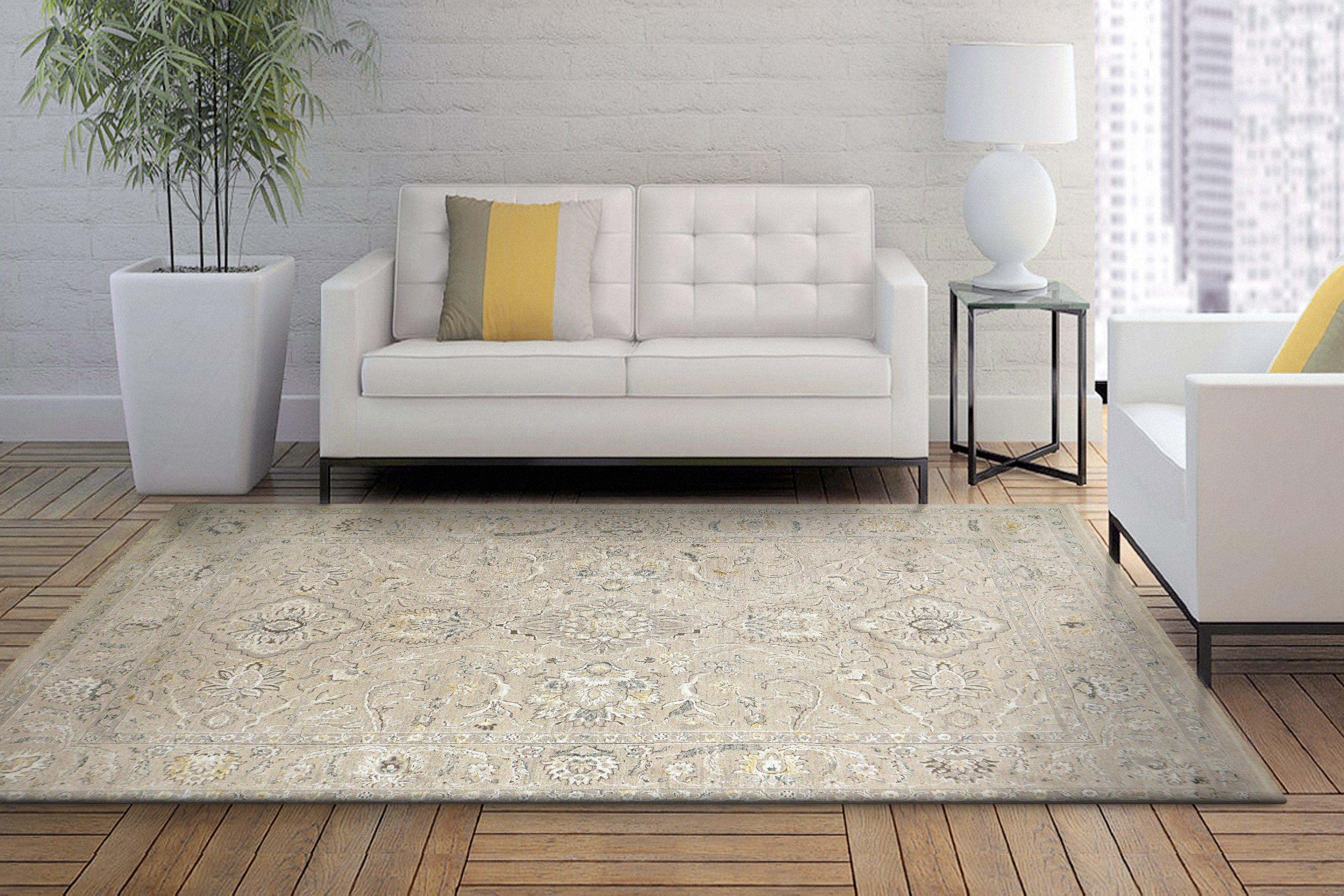 Dynamic Rugs Hudson 1450-810 Beige/Ivory Rug