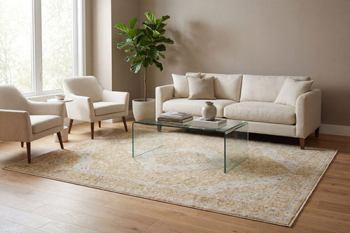 Dynamic Rugs Hudson 1479-710 Gold/Cream Rug