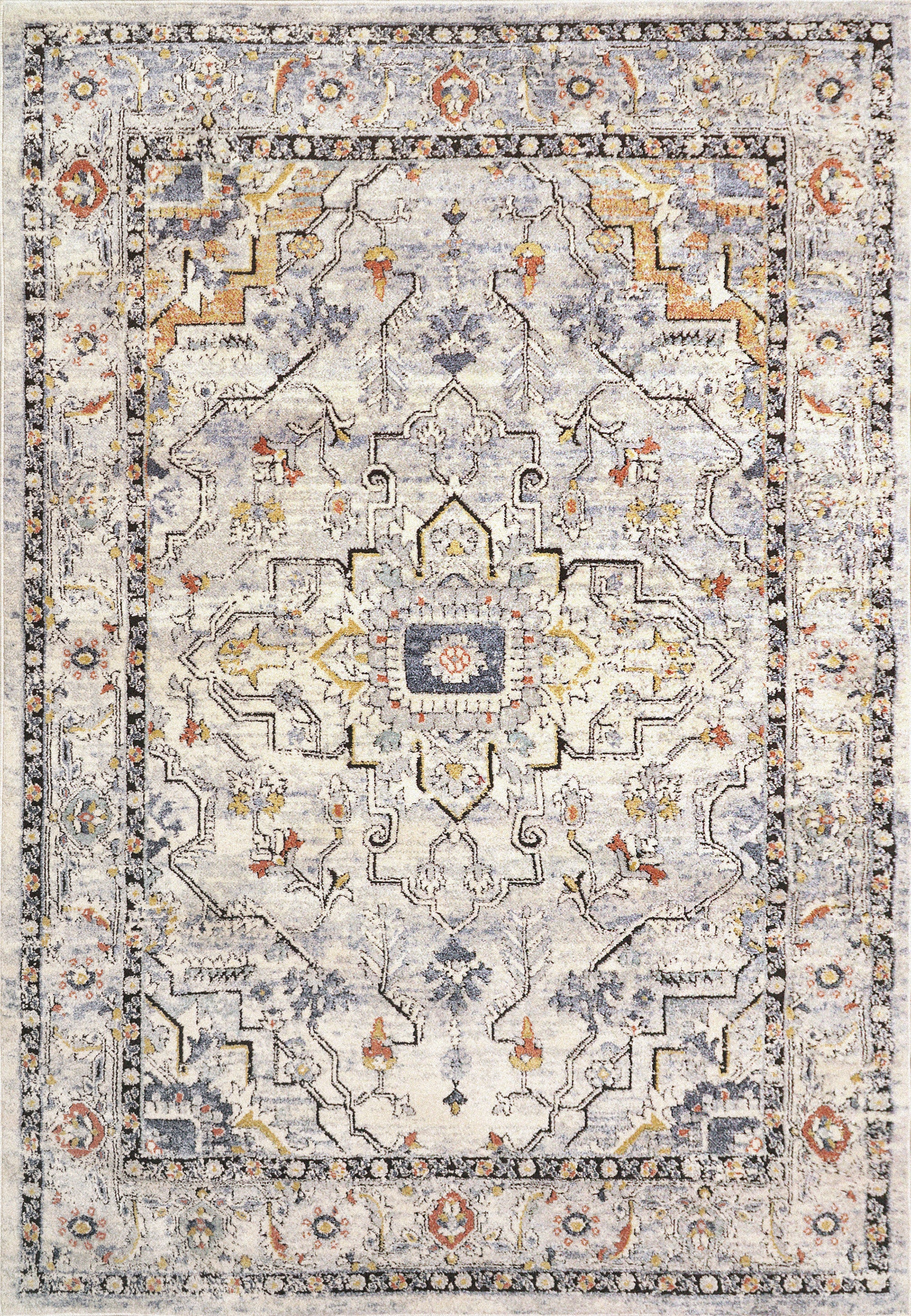 Dynamic Rugs Mabel 4094-159 Ivory/Navy Rug