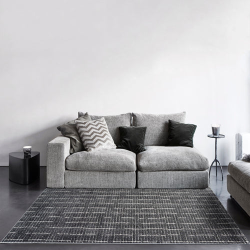 Dynamic Rugs Masai 14002-3121 Black/White Rug