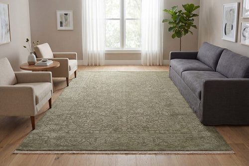 Dynamic Rugs Meadow 17973-480 Sage/Beige Rug