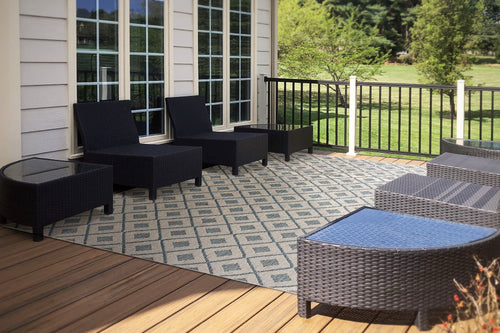 Dynamic Rugs Melissa 4232-950 Grey/Blue Rug