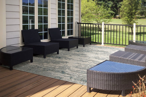 Dynamic Rugs Melissa 4234-950 Grey/Blue Rug